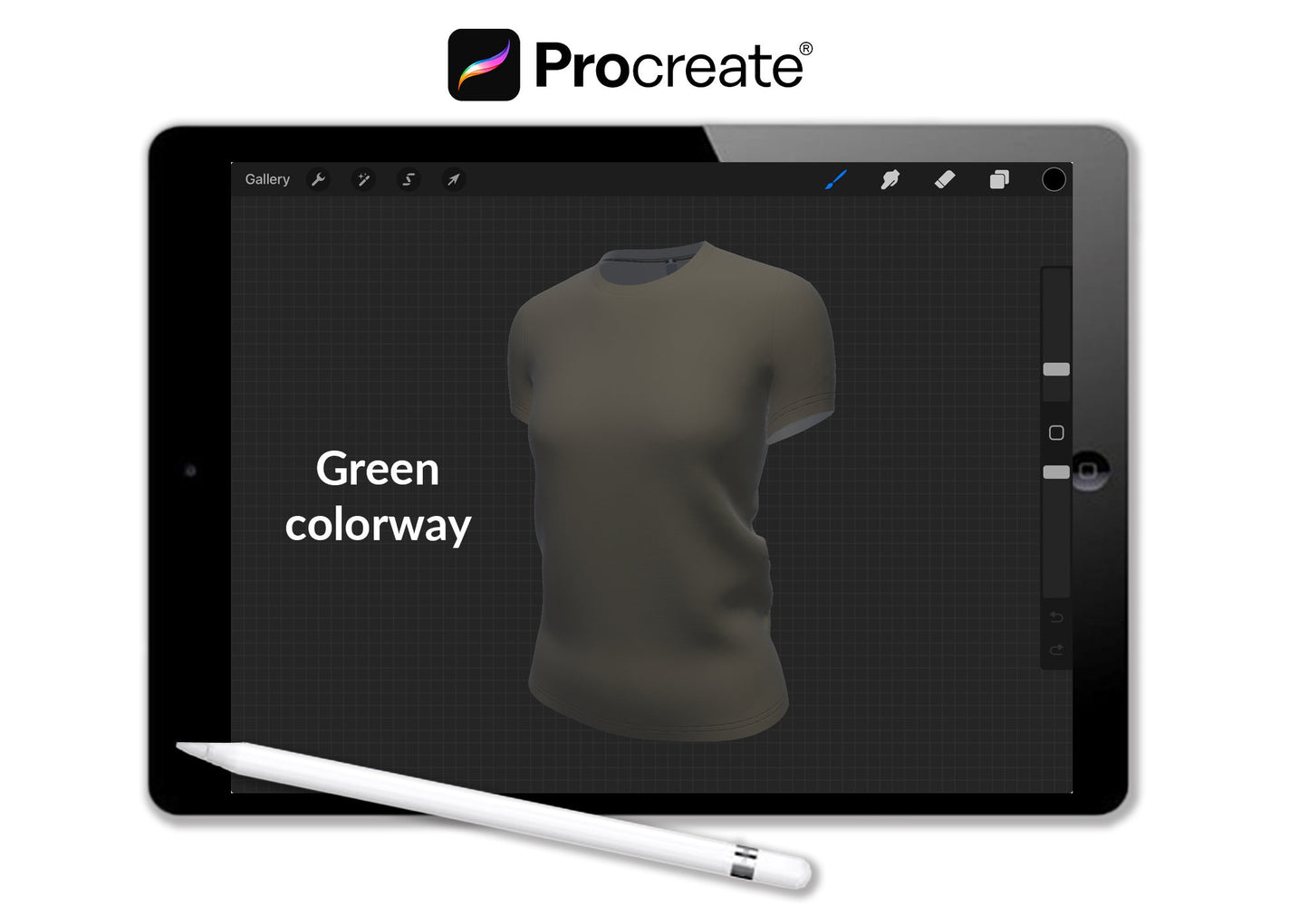 3D Tshirt Procreate Womens Fashion Mockup Apparel Design Womenswear Yoga Training Gym Clothing 6 colors