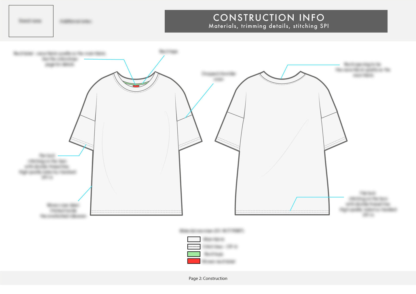 Oversized boxy t-shirt TECH-PACK