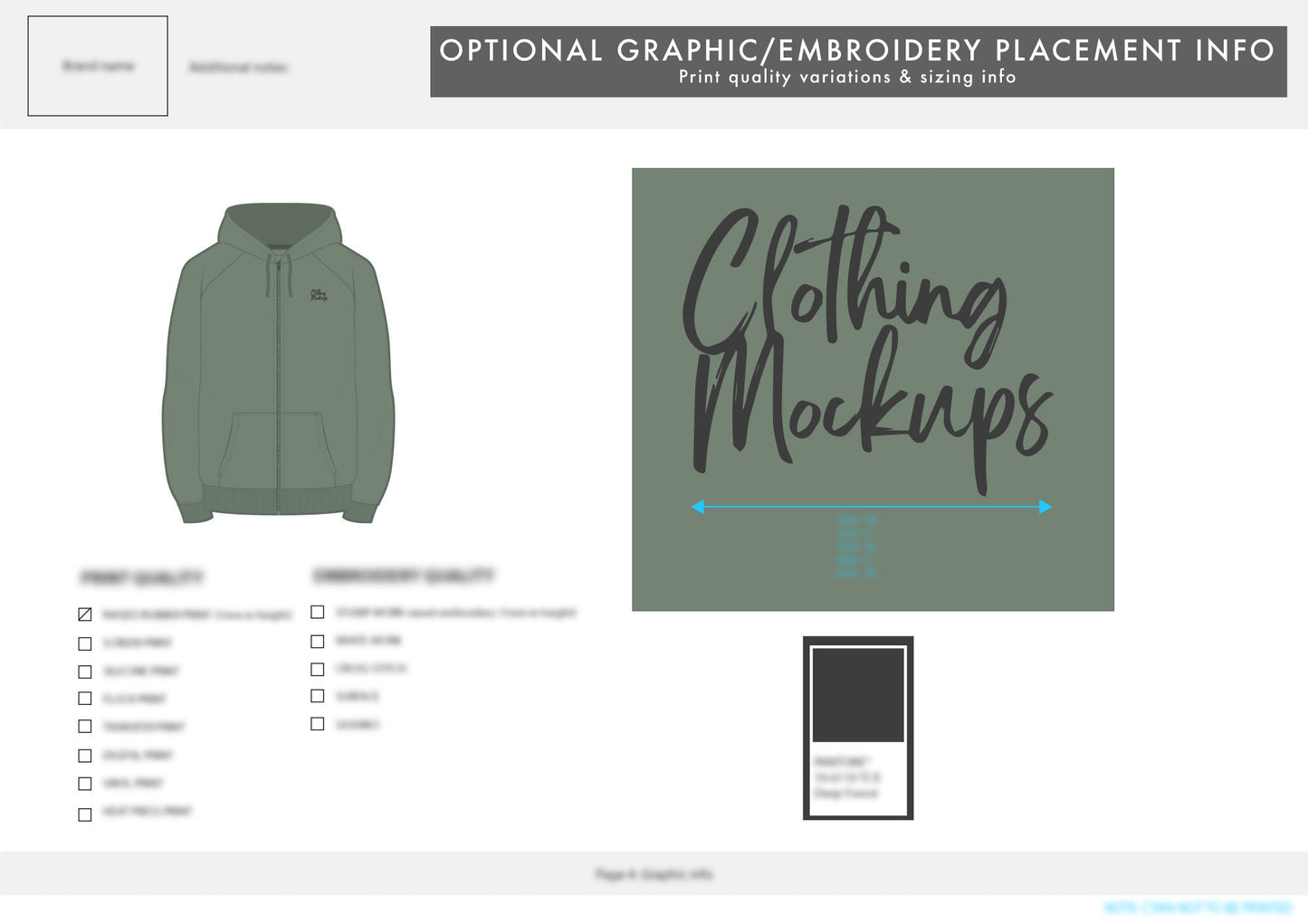 Full zip Hoodie TECH PACK