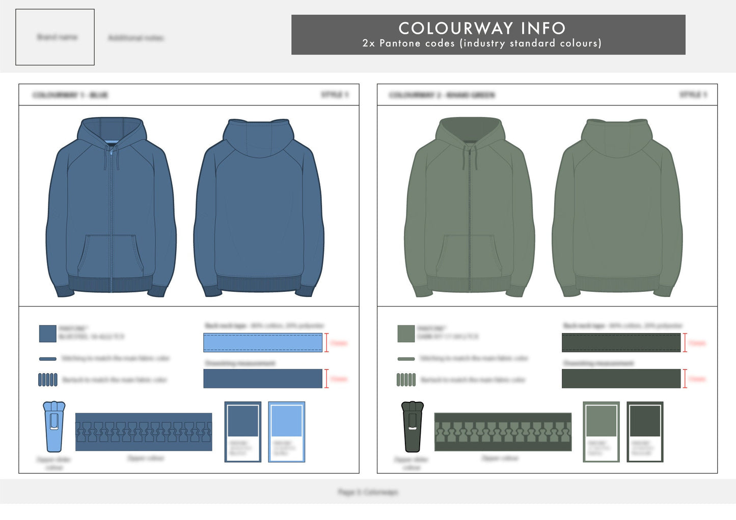 Full zip Hoodie TECH PACK