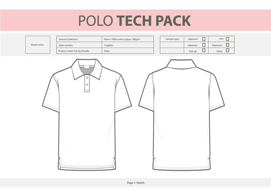 Polo shirt pique TECH PACK