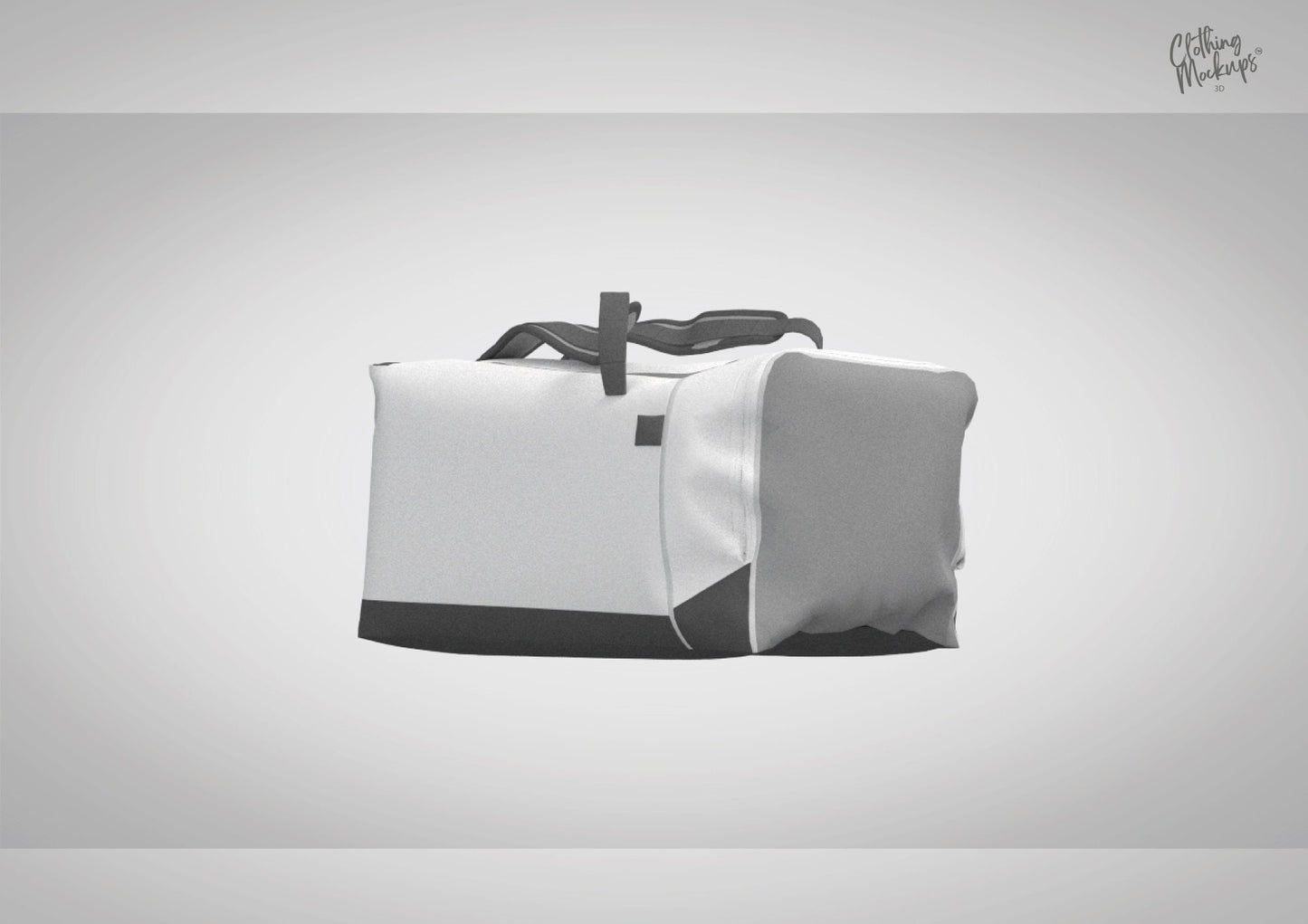3D Duffel Bag - .obj / .fbx / Procreate / Marvelous Designer / CLO3D