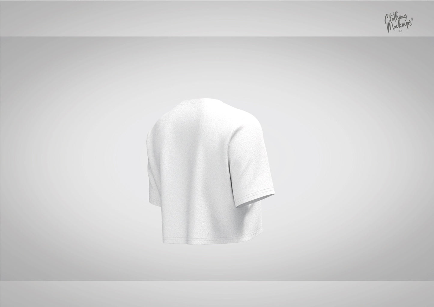 3D Model Cropped T-shirt