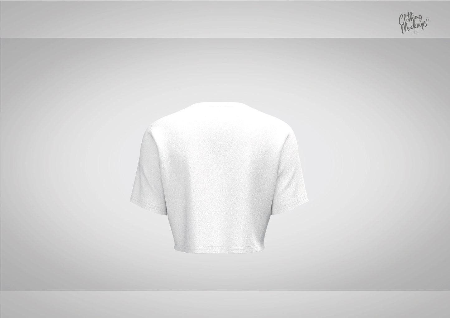 3D Model Cropped T-shirt