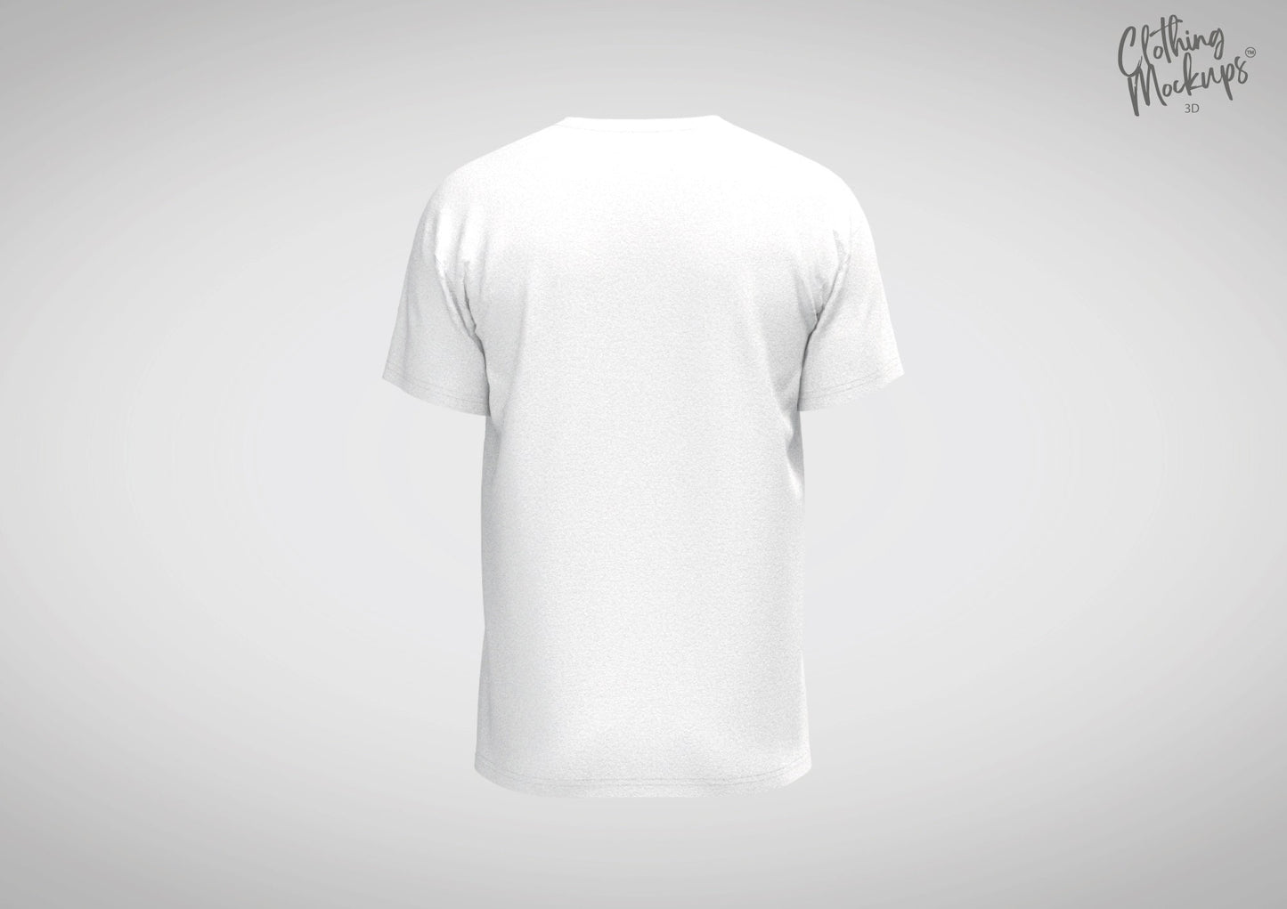 3D V-Neck T-shirt - PROCREATE obj - BLENDER blend & obj
