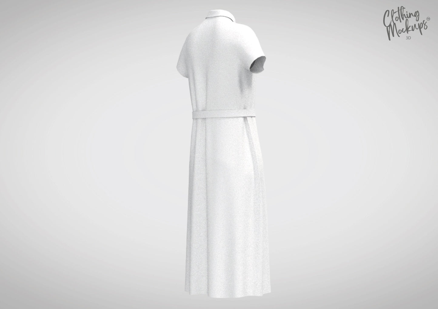 3D Blouse dress - Procreate, obj & Blender