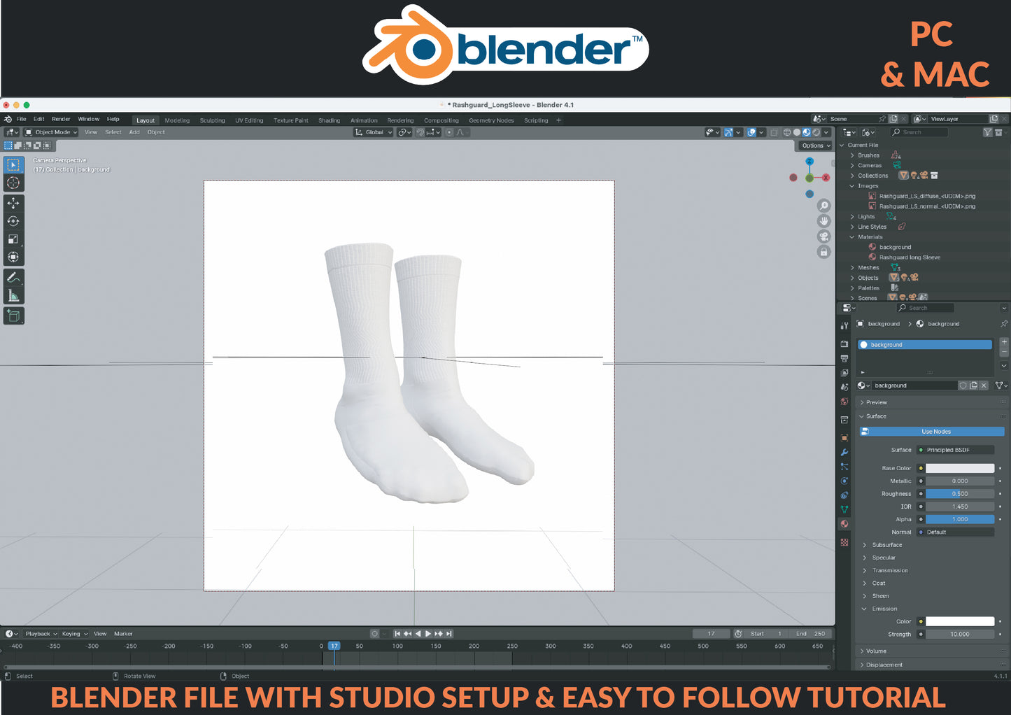 3D Socks mockup Procreate Blender Photoshop cotton tennis socks for men and women unisex add your own design realistic design