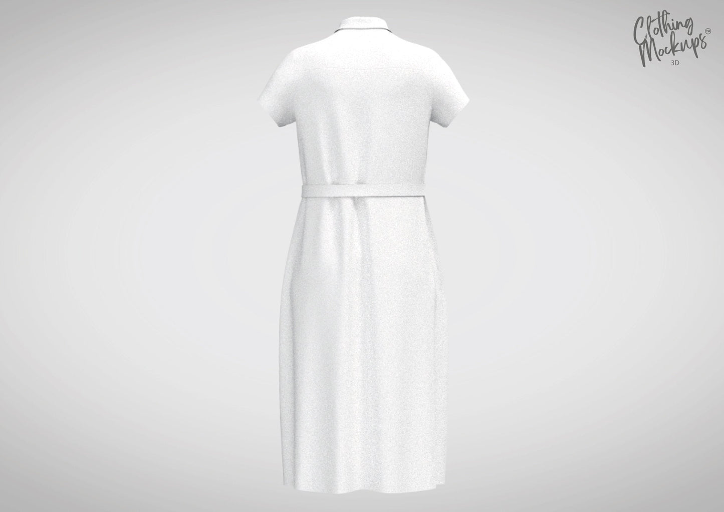 3D Dress Procreate Blender Fashion Design illustration apparel technical design Blouse with Buttons Clothing Sketch Coloring Graphics