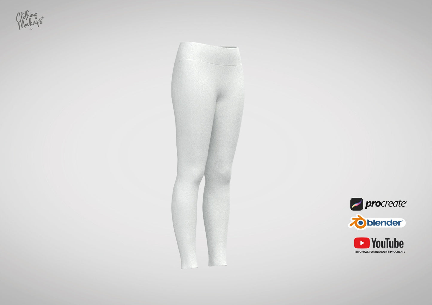 3D Leggings Procreate and Blender
