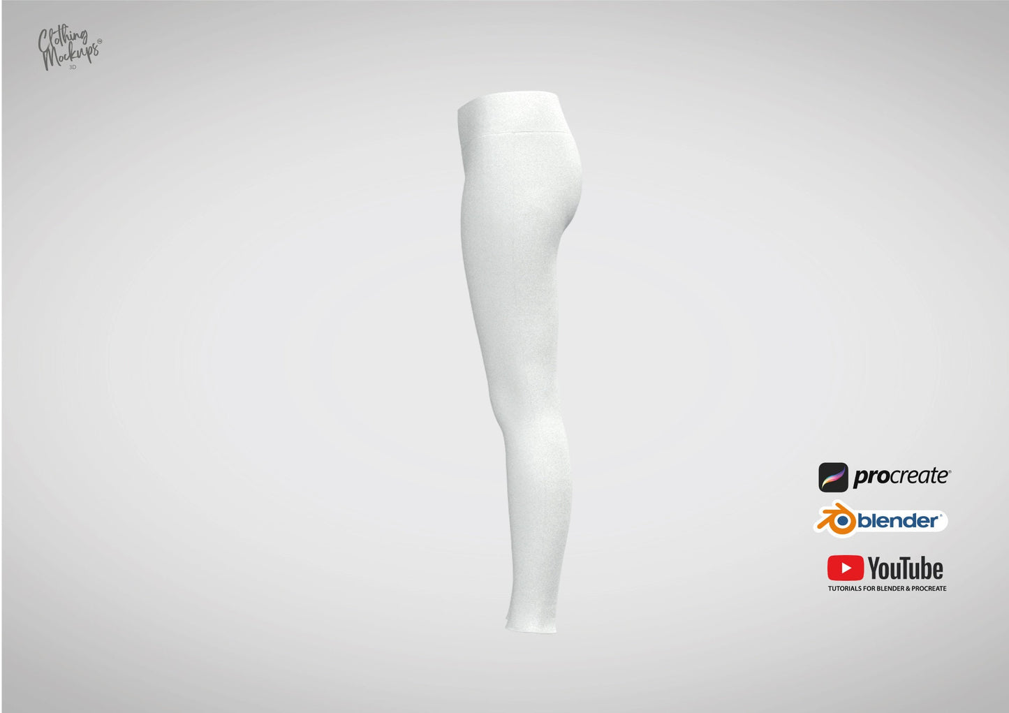 3D Leggings Procreate and Blender