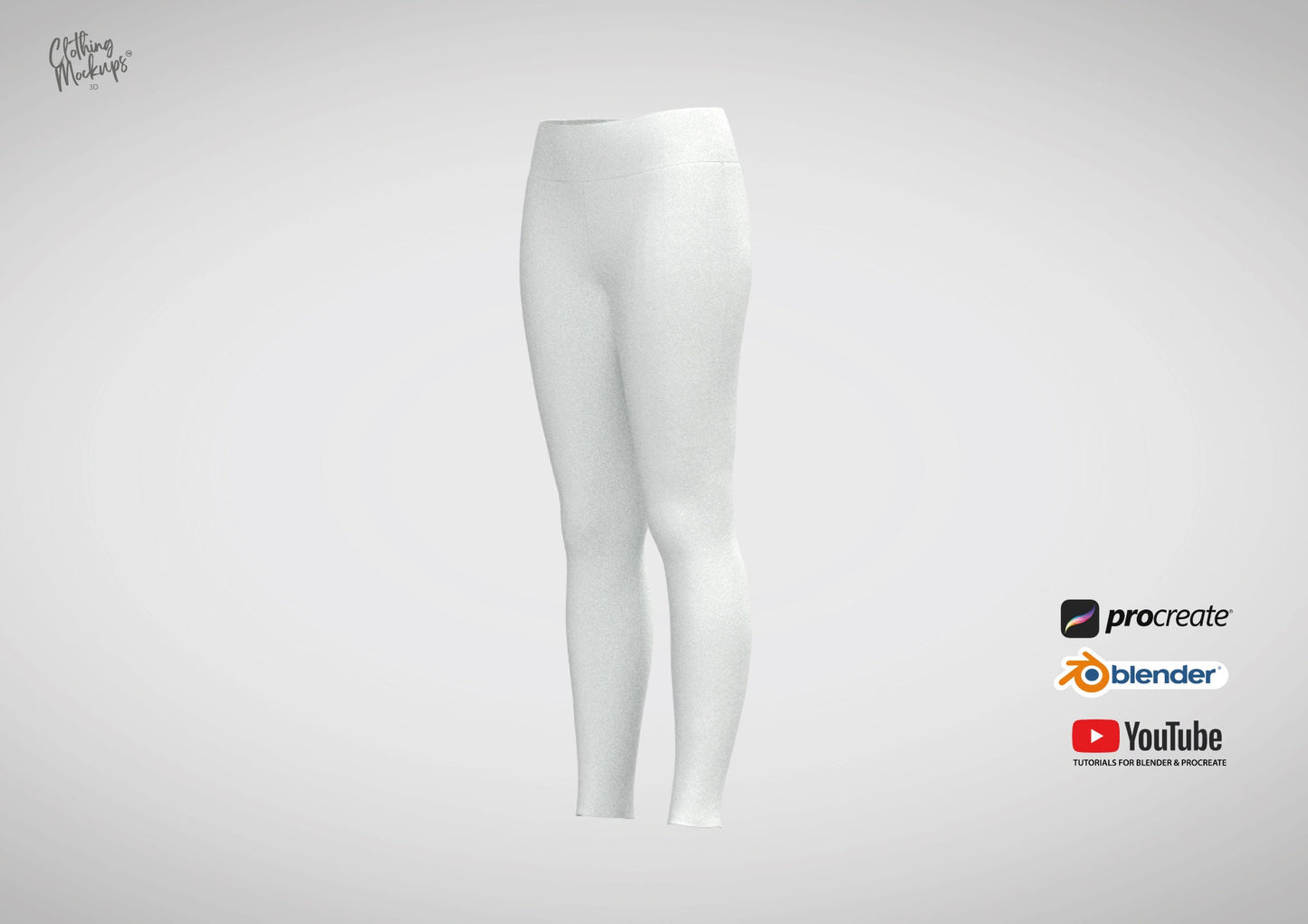 3D Leggings Procreate and Blender