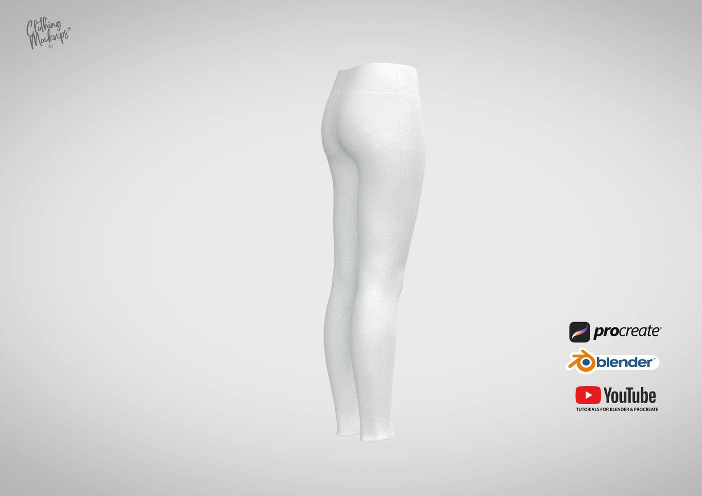 3D Leggings Procreate and Blender