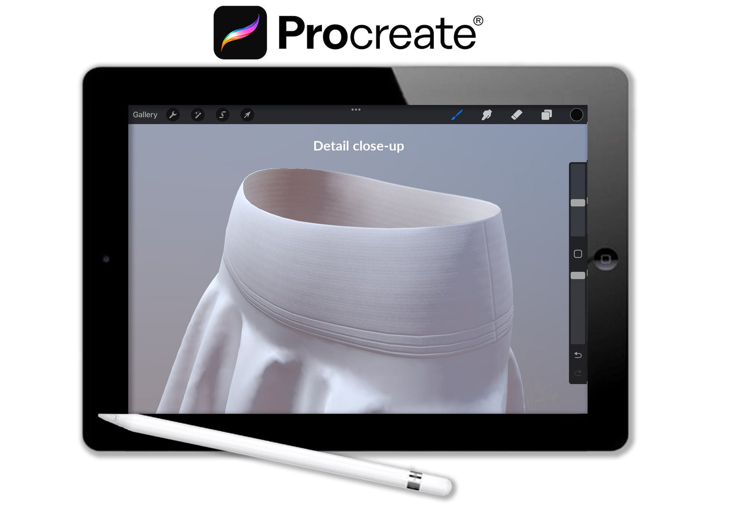 3D Procreate Skirt Fashion Mockup Apparel Design Womenswear Yoga Training Gym Clothing for Art and Graphic Illustration Drawings