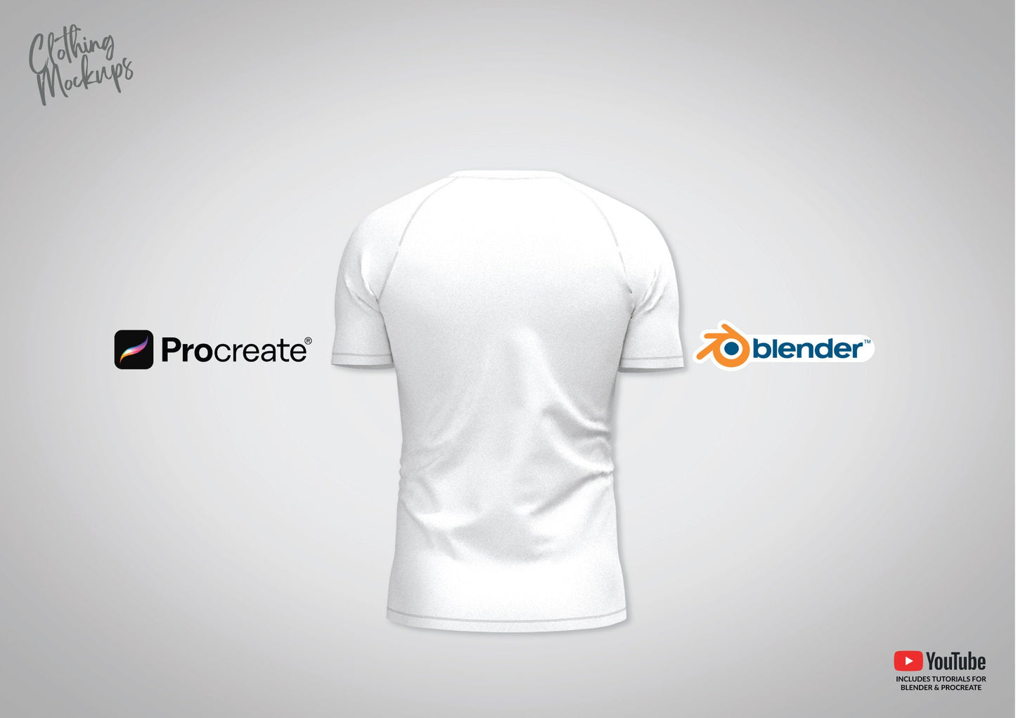 3D Rashguard tshirt mockup Procreate Blender raglan sleeves t-shirt tee overlock stitching polyester stretch tight fitting