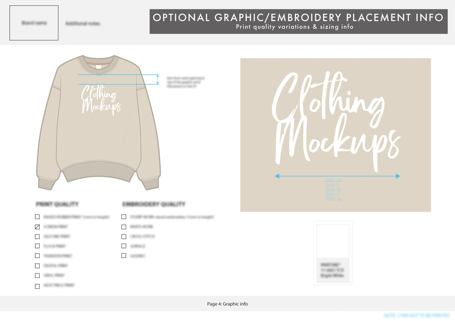 Oversized sweater TECH PACK – ClothingMockups