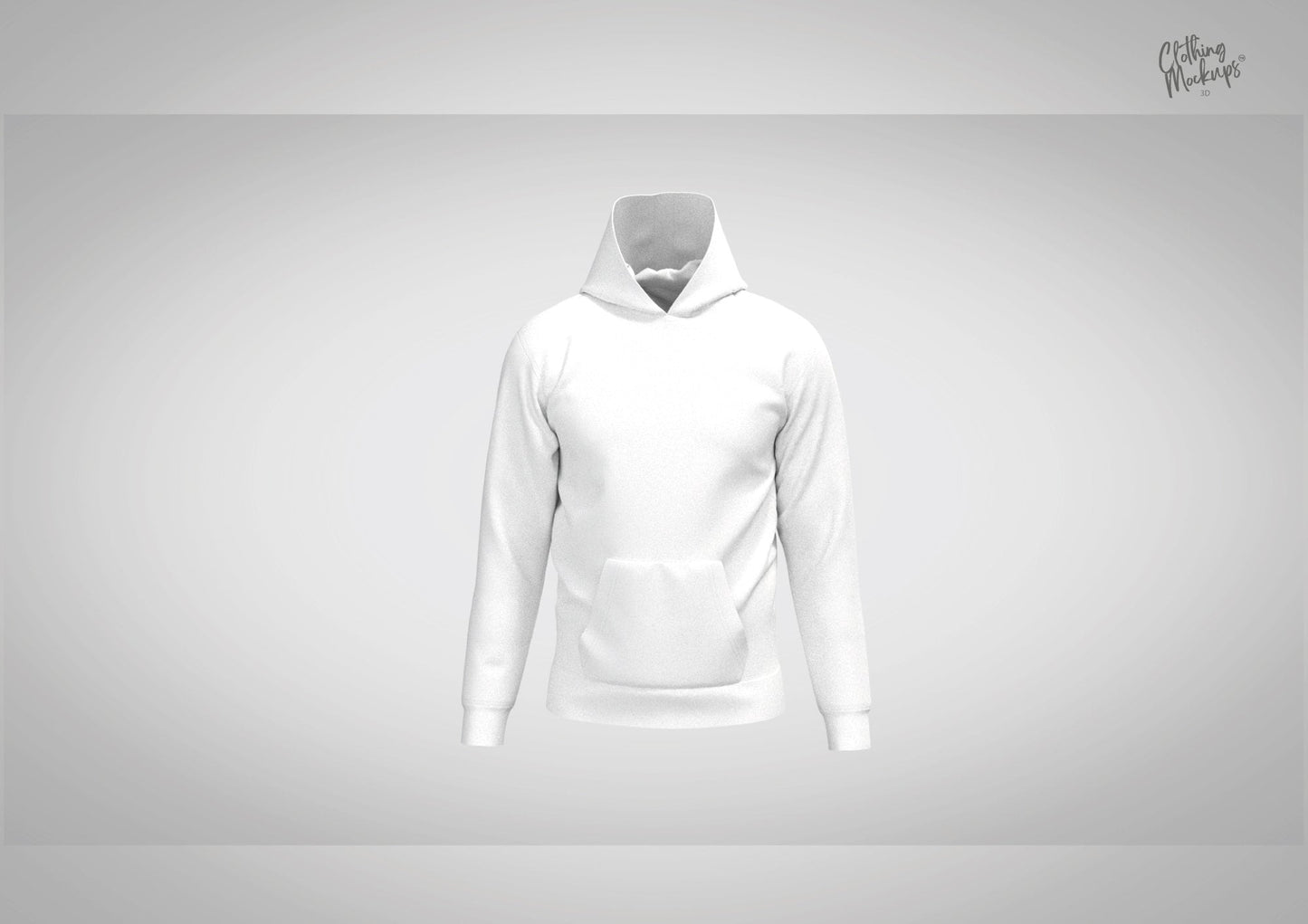 3D Hoodie - Relaxed fit - Procreate / OBJ / Marvelous Designer / CLO3D