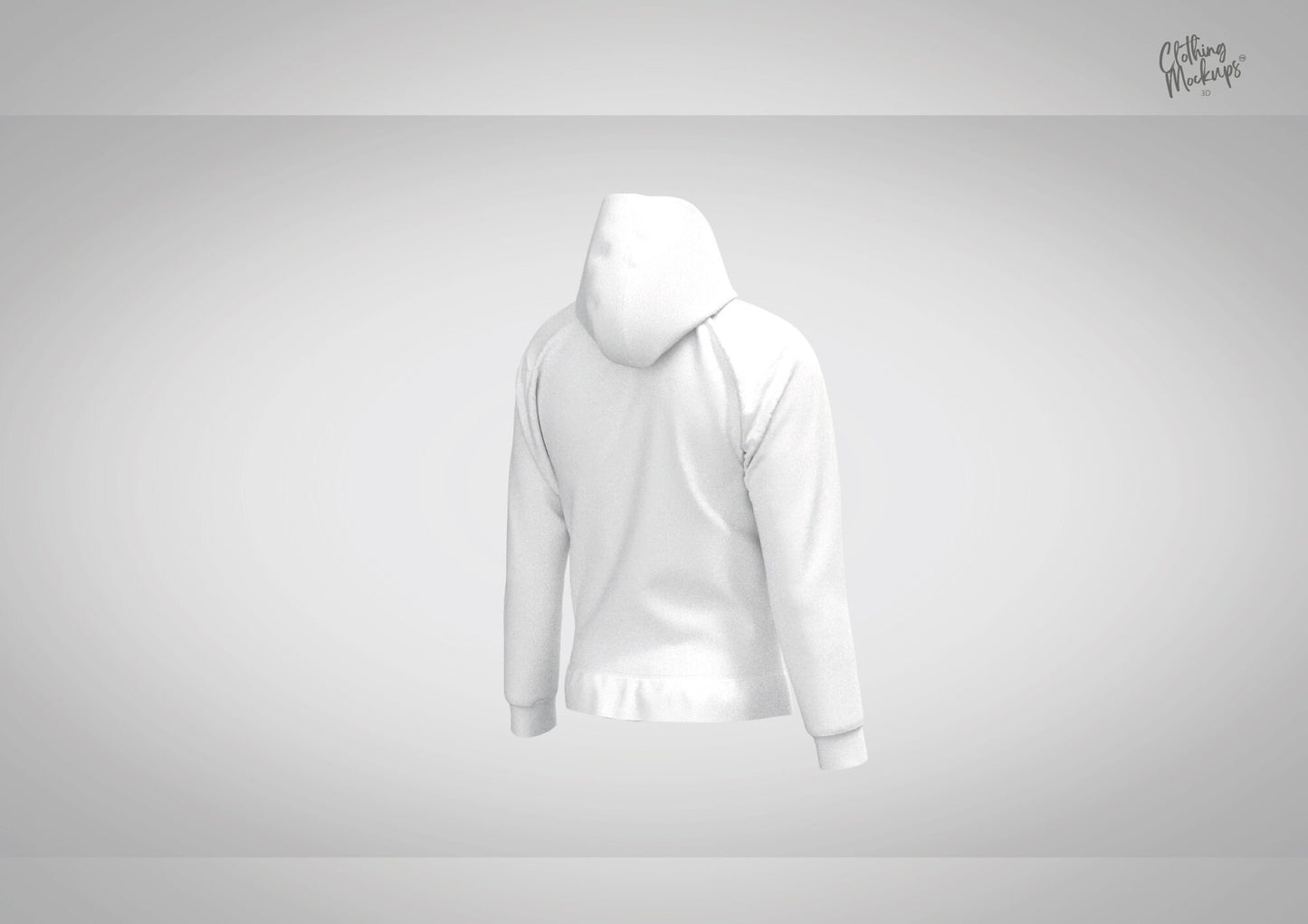 3D Hoodie - Relaxed fit - Procreate / OBJ / Marvelous Designer / CLO3D