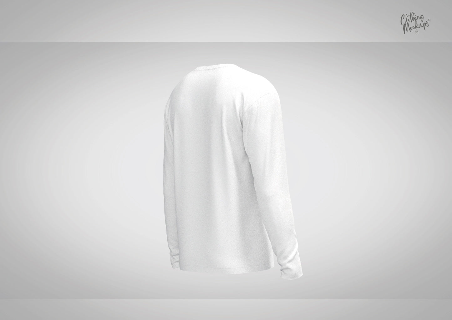 3D Long Sleeve T-shirt - PROCREATE OBJ