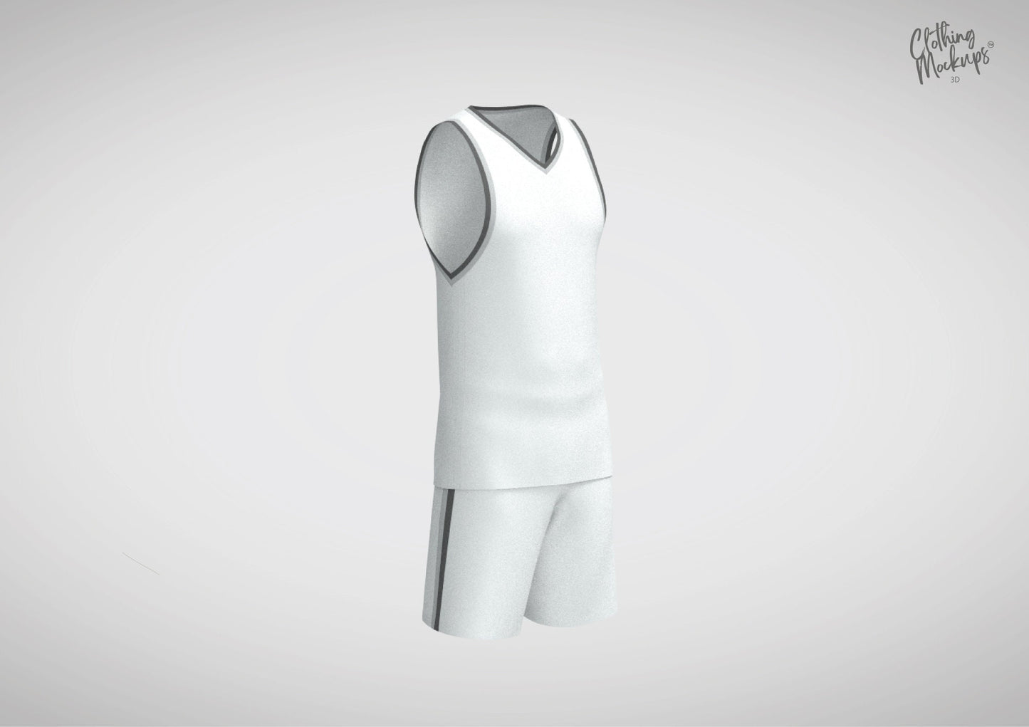 Procreate 3D Basketball kit obj shorts & jersey Blend file for Blender included